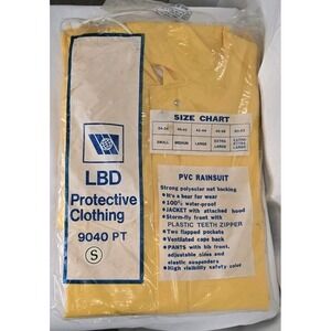 Rain Suit PVC Nonconductive LBD Protective Clothing 100% Waterproof HI-VIS Small